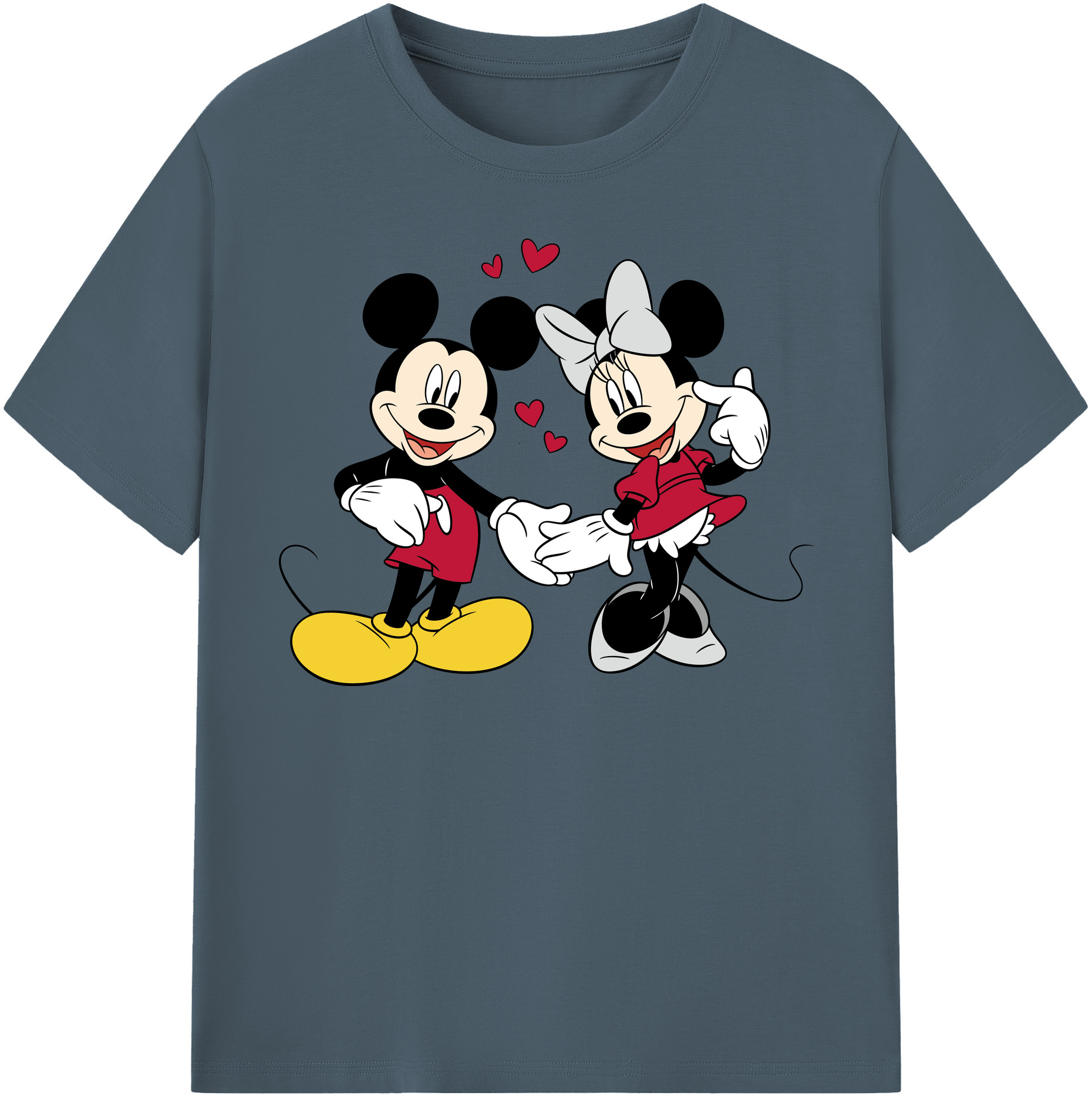 （画像用） ミッキーマウス Mickey Mouse 綿100％半袖Tシャツ（フロントプリント）